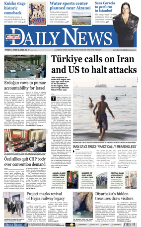 Cover of Hurriyet Daily News & Economic Review