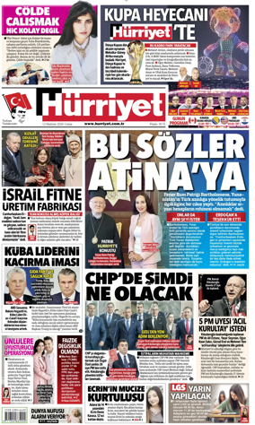 Cover of Hurriyet