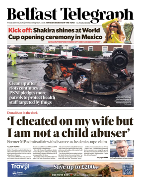 Cover of Belfast Telegraph