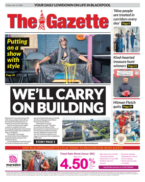Cover of Blackpool Gazette