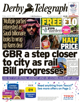 Cover of Derby Telegraph