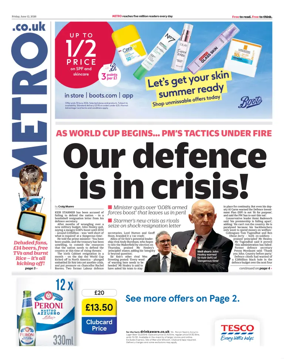 Cover of Metro (UK)