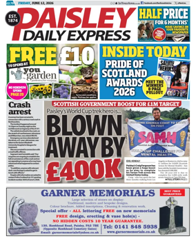 Cover of Paisley Daily Express