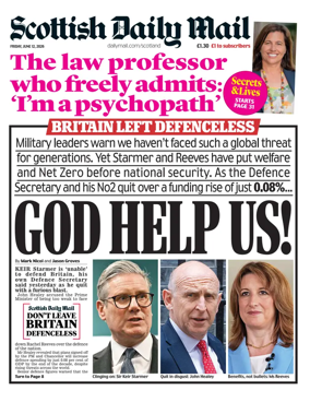 Cover of Scottish Daily Mail