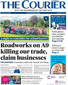 Cover of The Courier & Advertiser (Perth and Perthshire Edition)