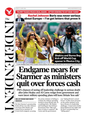 Cover of The Independent