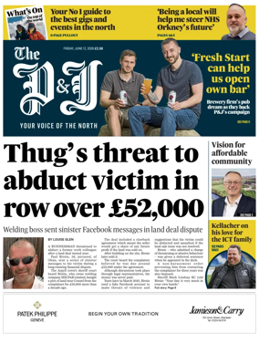 Cover of The Press and Journal (Inverness Highlands and Islands)
