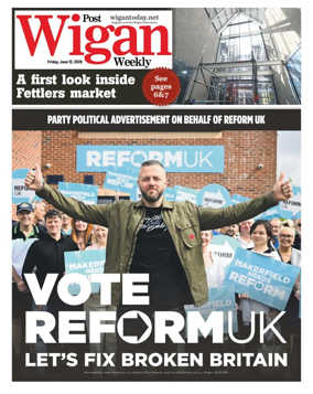 Cover of Wigan Evening Post