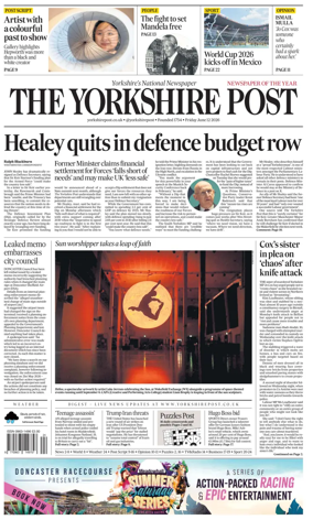 Cover of Yorkshire Post