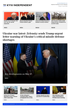 Cover of The Kyiv Independent