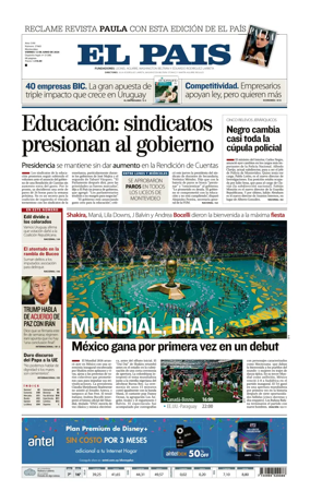 Cover of El Pais (Uruguay)