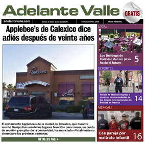 Cover of Adelante Valle