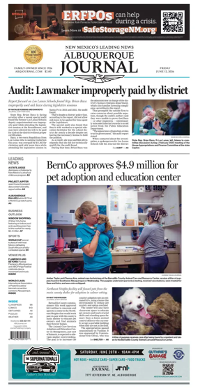 Cover of Albuquerque Journal