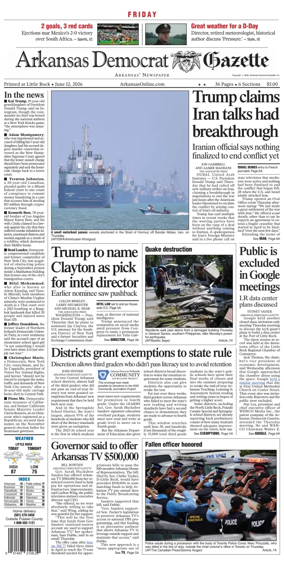 Cover of Arkansas Democrat-Gazette