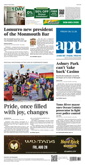 Cover of Asbury Park Press