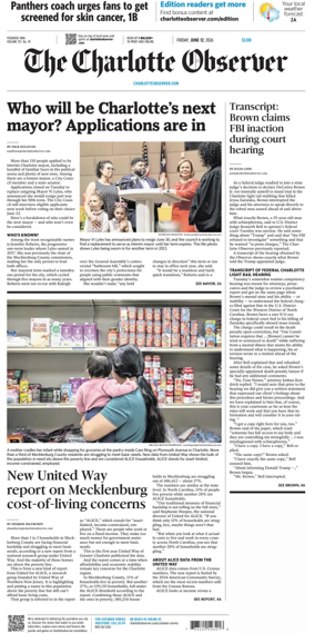 Cover of The Charlotte Observer