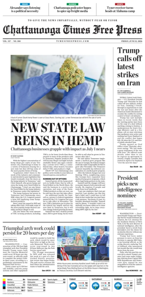 Cover of Chattanooga Times Free Press