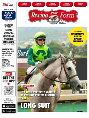 Cover of Daily Racing Form National Digital Edition