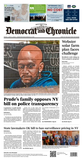 Cover of Democrat and Chronicle