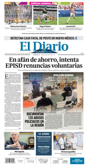 Cover of El Diario de El Paso