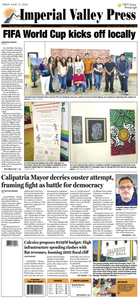 Cover of Imperial Valley Press