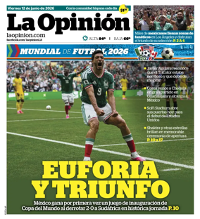 Cover of La Opinion
