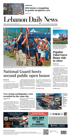 Cover of Lebanon Daily News