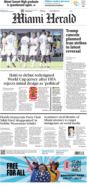 Cover of Miami Herald