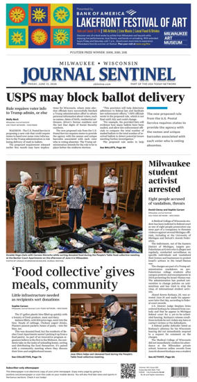 Cover of Milwaukee Journal Sentinel