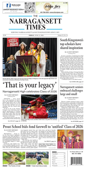 Cover of Narragansett Times