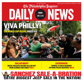 Cover of Philadelphia Daily News