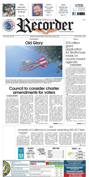 Cover of Porterville Recorder