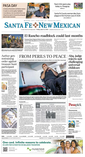 Cover of Santa Fe New Mexican