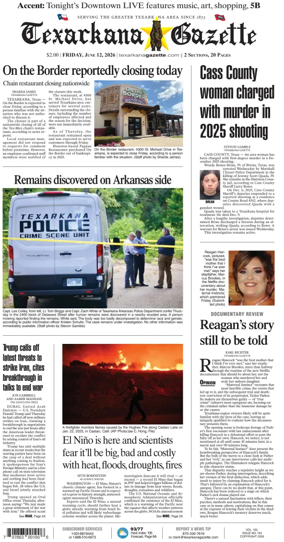 Cover of Texarkana Gazette