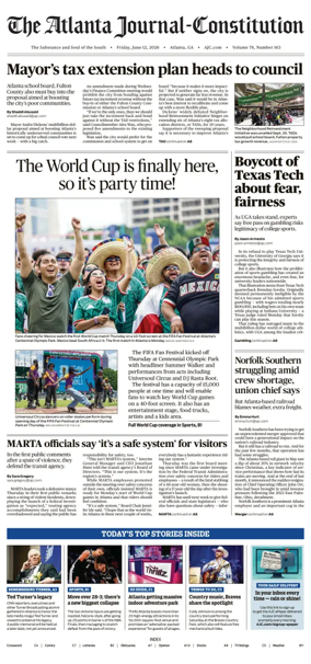 Cover of The Atlanta Journal-Constitution