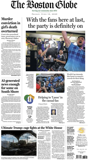 Cover of The Boston Globe