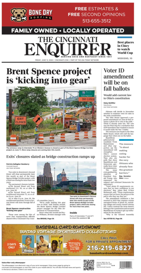 Cover of The Cincinnati Enquirer