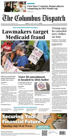 Cover of The Columbus Dispatch