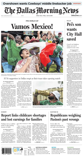 Cover of The Dallas Morning News