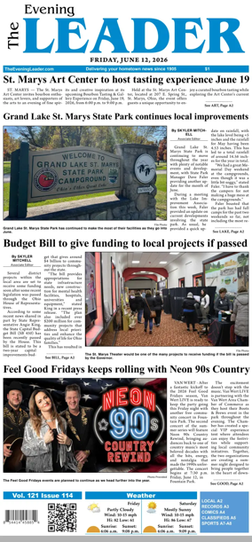 Cover of The Evening Leader