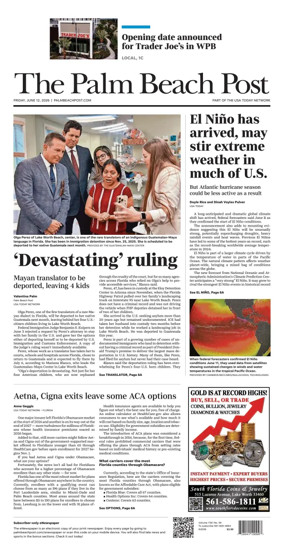 Cover of The Palm Beach Post