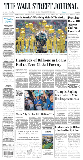 Cover of The Wall Street Journal