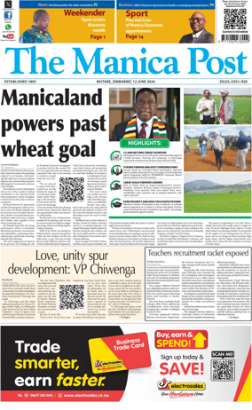 Cover of The Manica Post