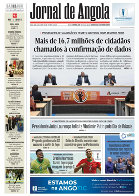 Cover of Jornal de Angola