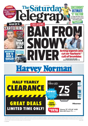 Cover of The Daily Telegraph (Sydney)