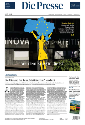 Cover of Die Presse