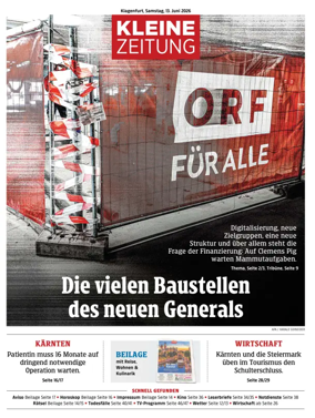 Cover of Kleine Zeitung Kaernten