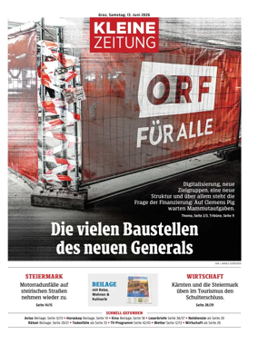 Cover of Kleine Zeitung Steiermark