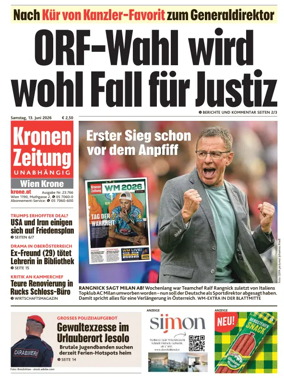 Cover of Kronen Zeitung