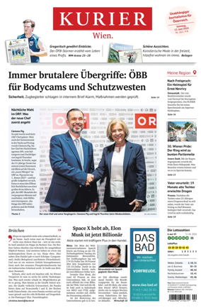 Cover of Kurier (Samstag)